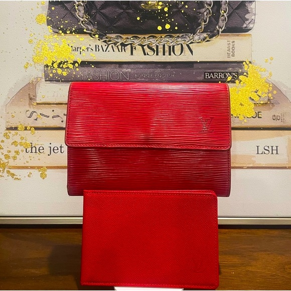 Louis Vuitton Handbags - Louis Vuitton large Epi Wallet w/ID insert
